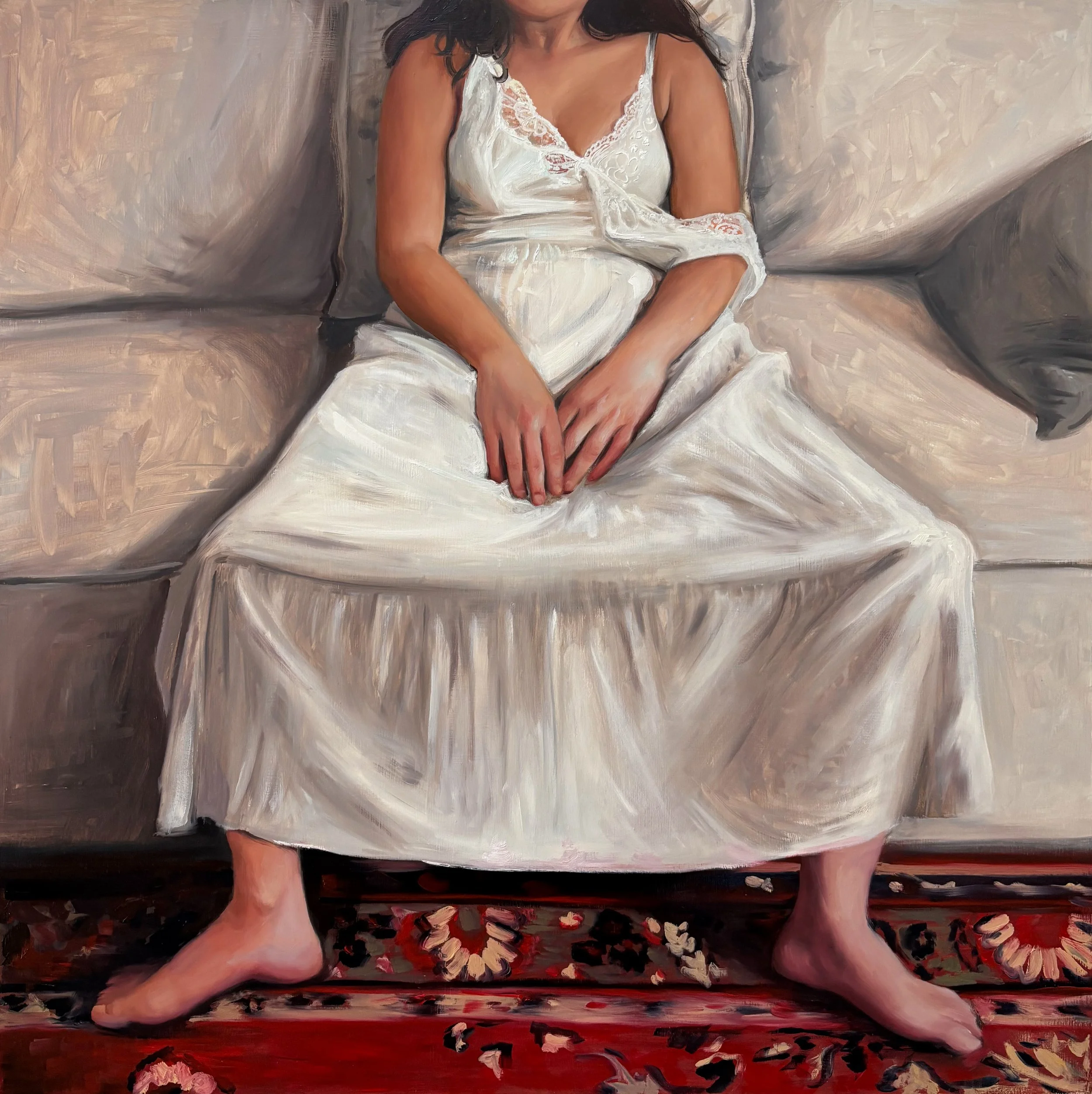 Palms and Soles, Oil on Wood, 80x80 cm