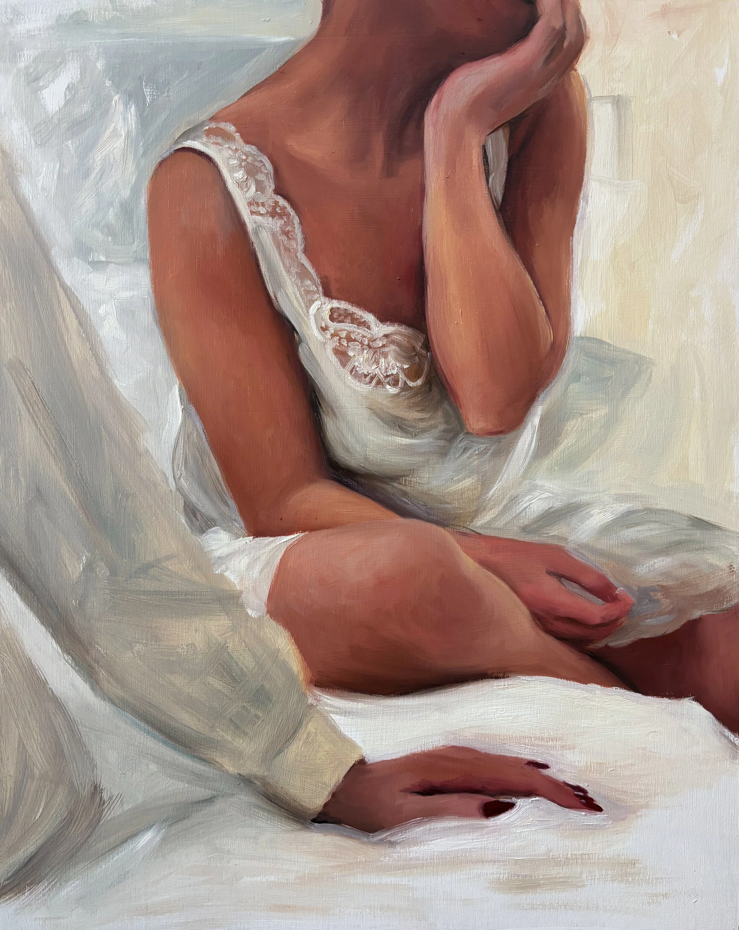 Secrets, Oil on Wood, 50x40 cm