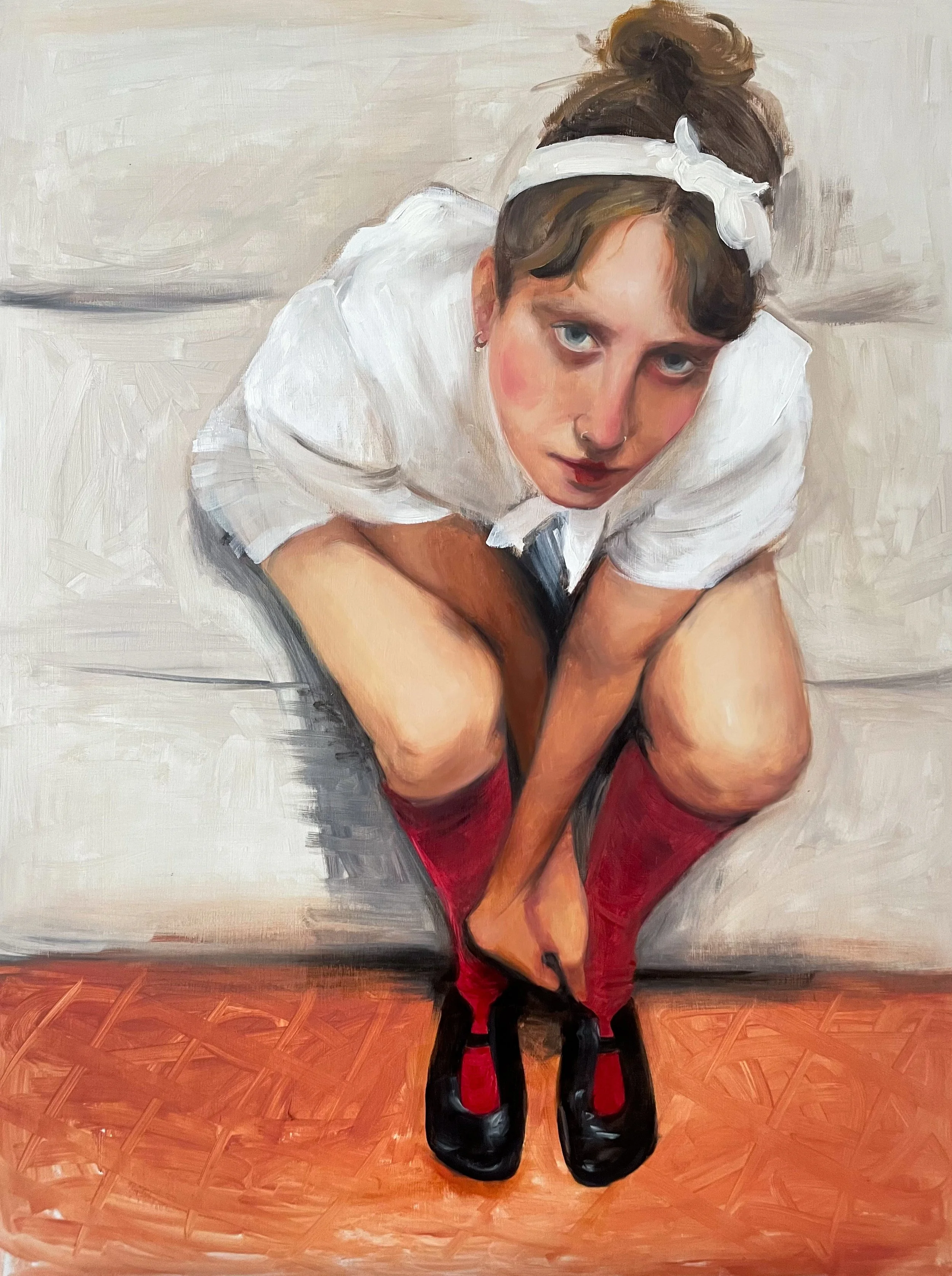 Wrapped, Oil on Wood, 80x60 cm