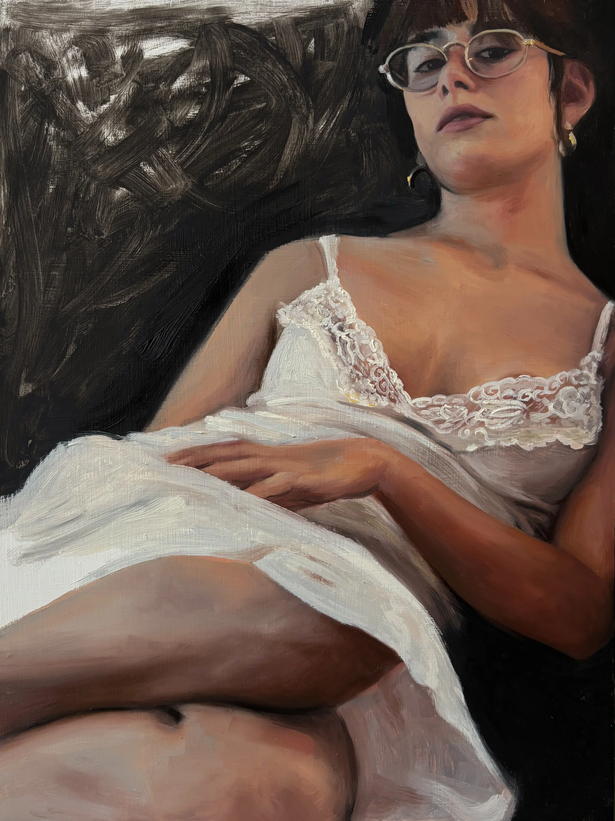 Darkness 2#, Oil on Wood, 40x30 cm