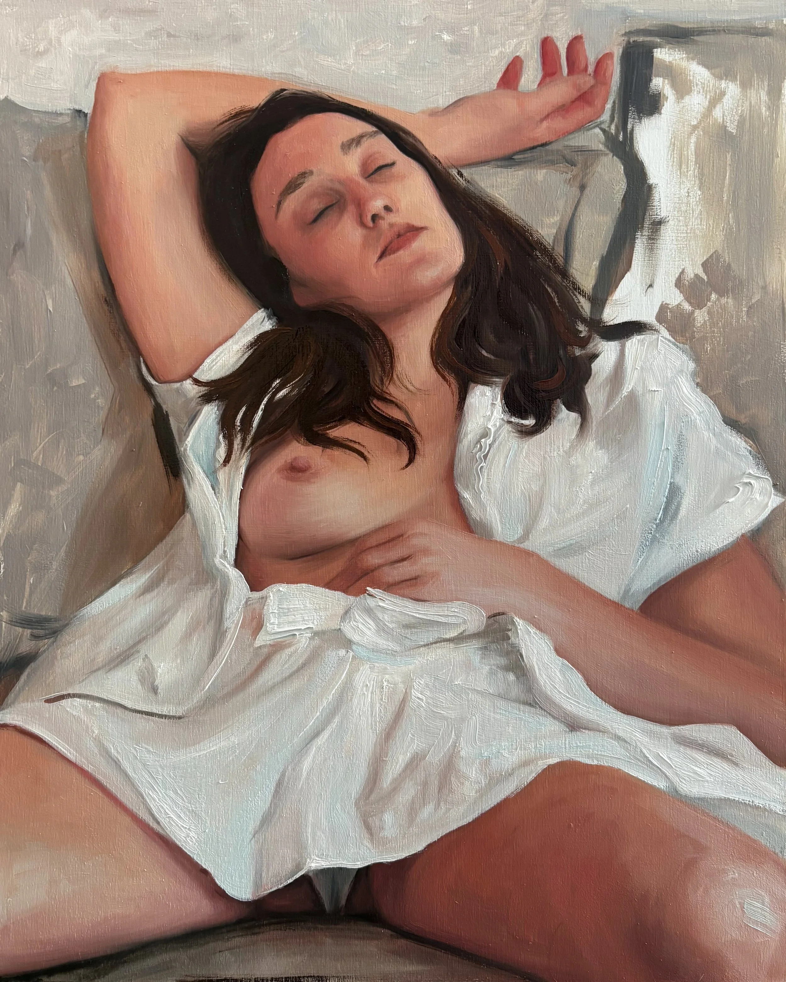 Hypnagogia, Oil on Wood, 50x40 cm