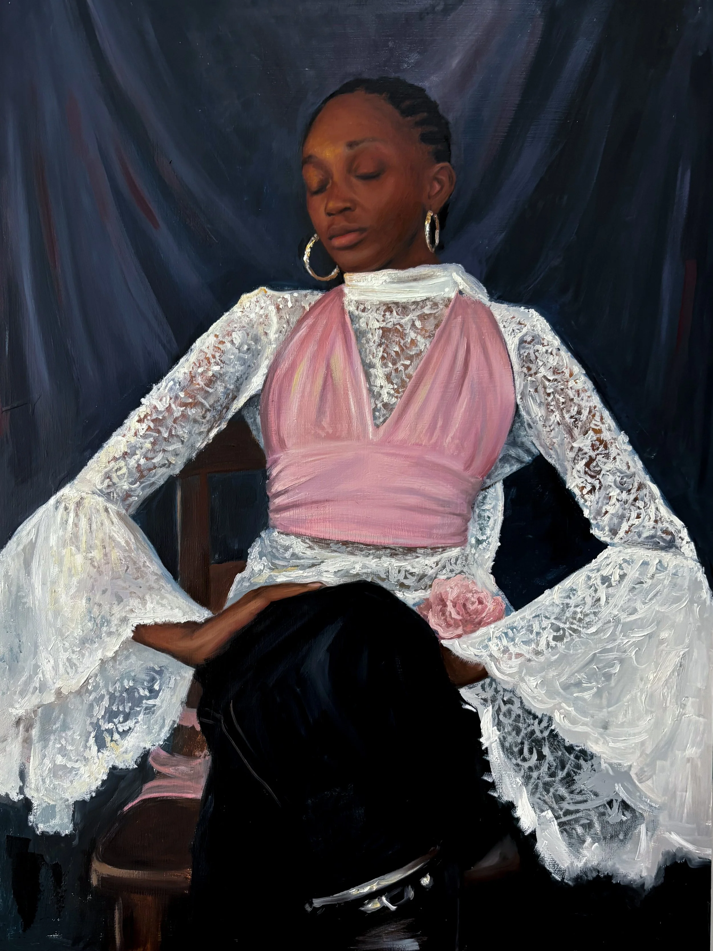 Fay, Oil on Wood, 80x60 cm