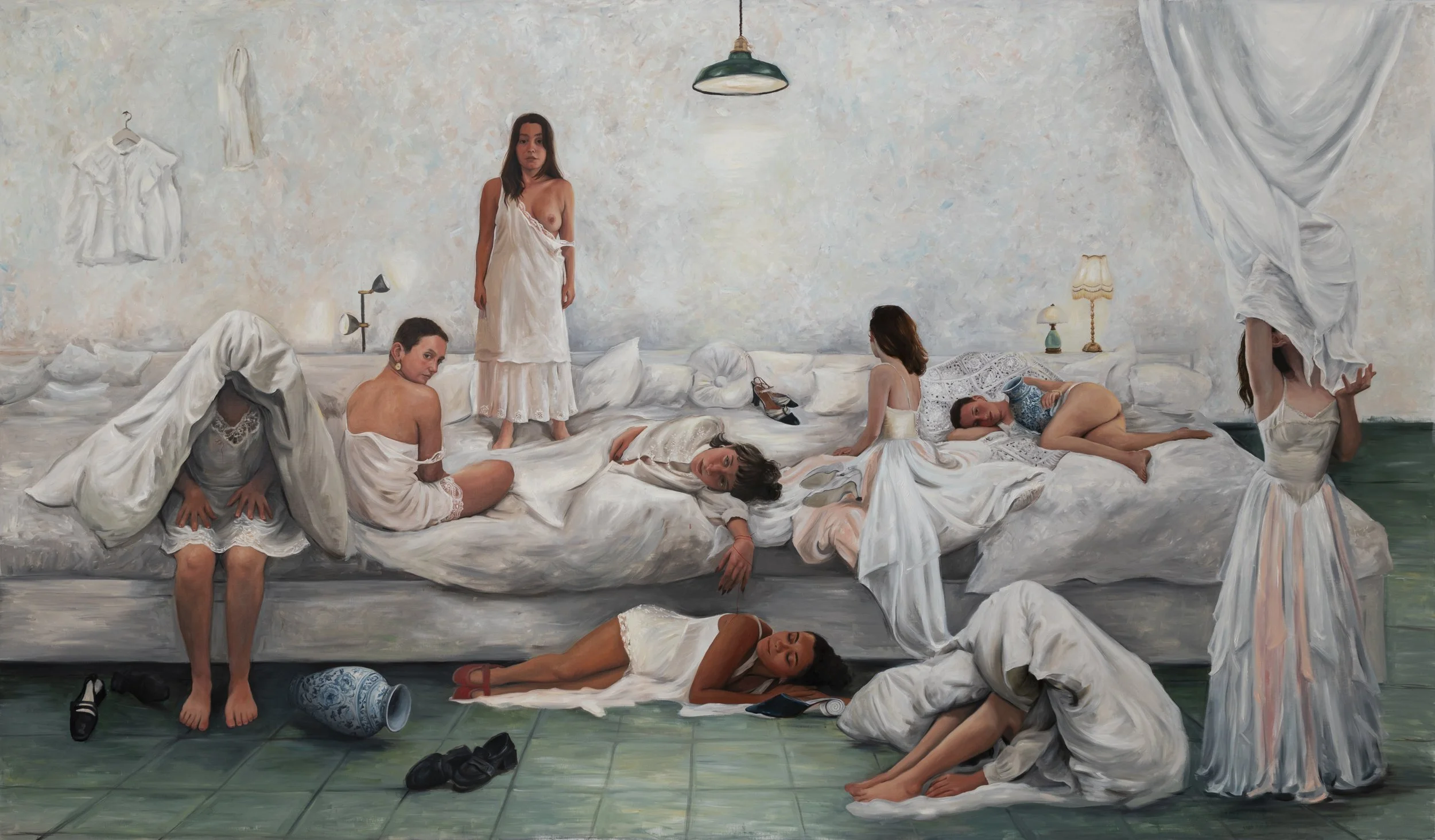 Until This Ship Sinks, I’m Resting, Oil on Linen, 280x170 cm