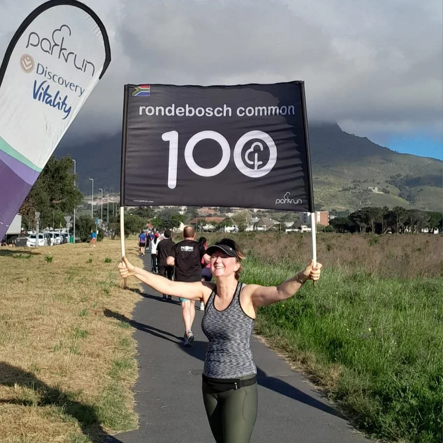 100 parkruns at Rondebosch common