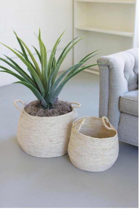 Round Sea Grass Basket