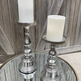 Silver Pedestal Duo