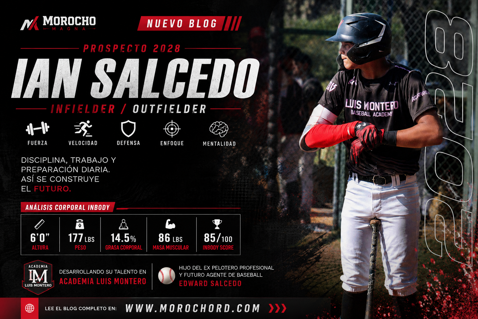 ⚾ Ian Salcedo: El Prospecto 2028 que Construye su Propio Camino