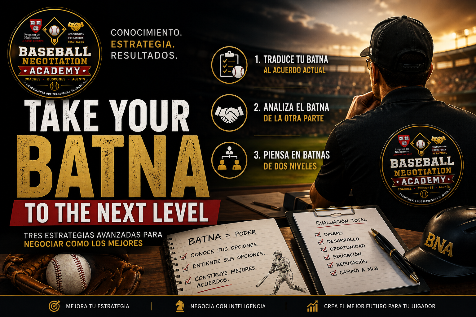 Take Your BATNA to the Next Level: 

Cómo llevar tu BATNA al siguiente nivel en una negociación de béisbol