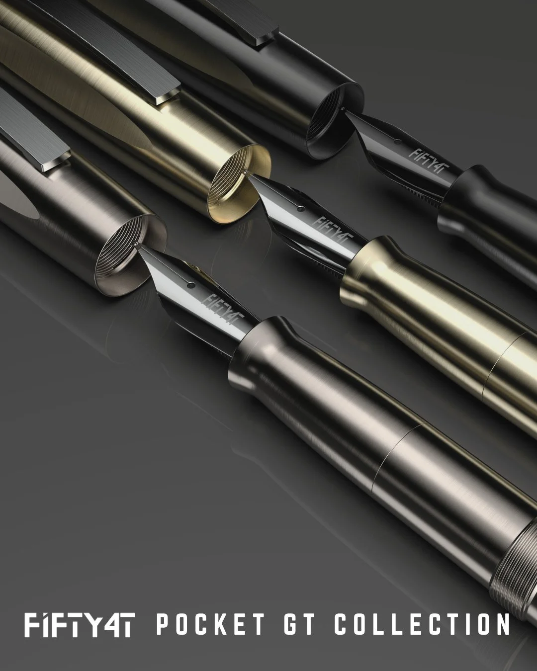 The Pocket GT Fountain Pen offers a versatile and stylish writing experience, catering to different preferences with its three distinct weight categories. For those who prefer a lightweight option, the aluminium version features a sophisticated black