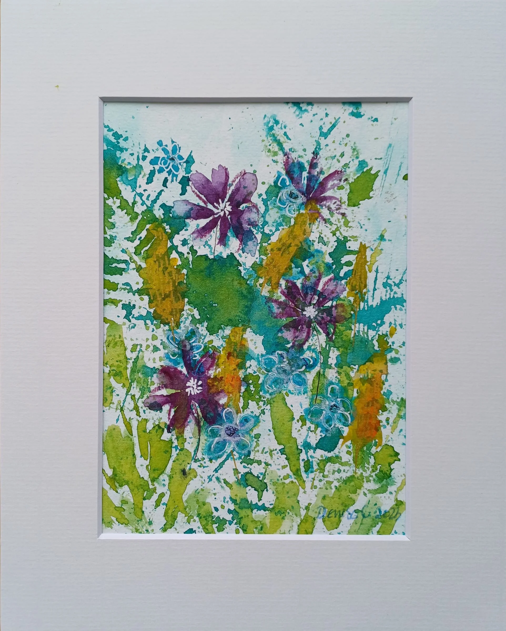 amongst the ferns 10 x 8" in mount