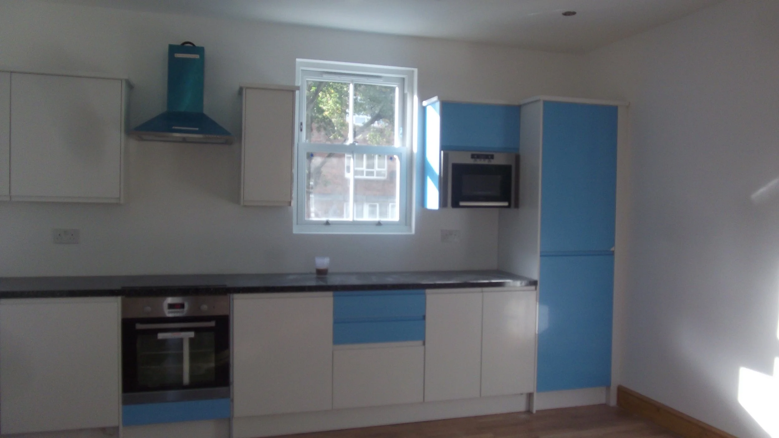 Completed kitchen within a loft conversion