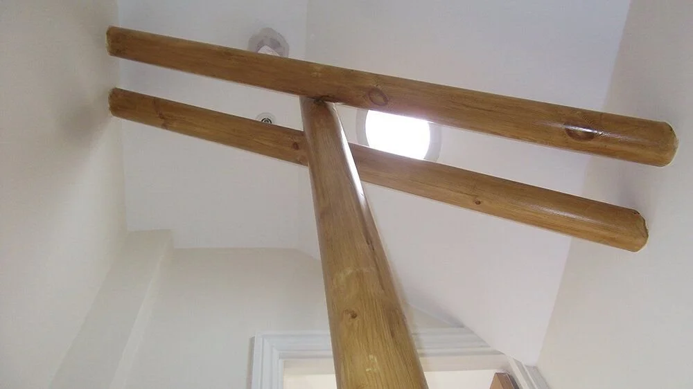 Stonebeauty loft conversion spiral staircase with skylight in South East London