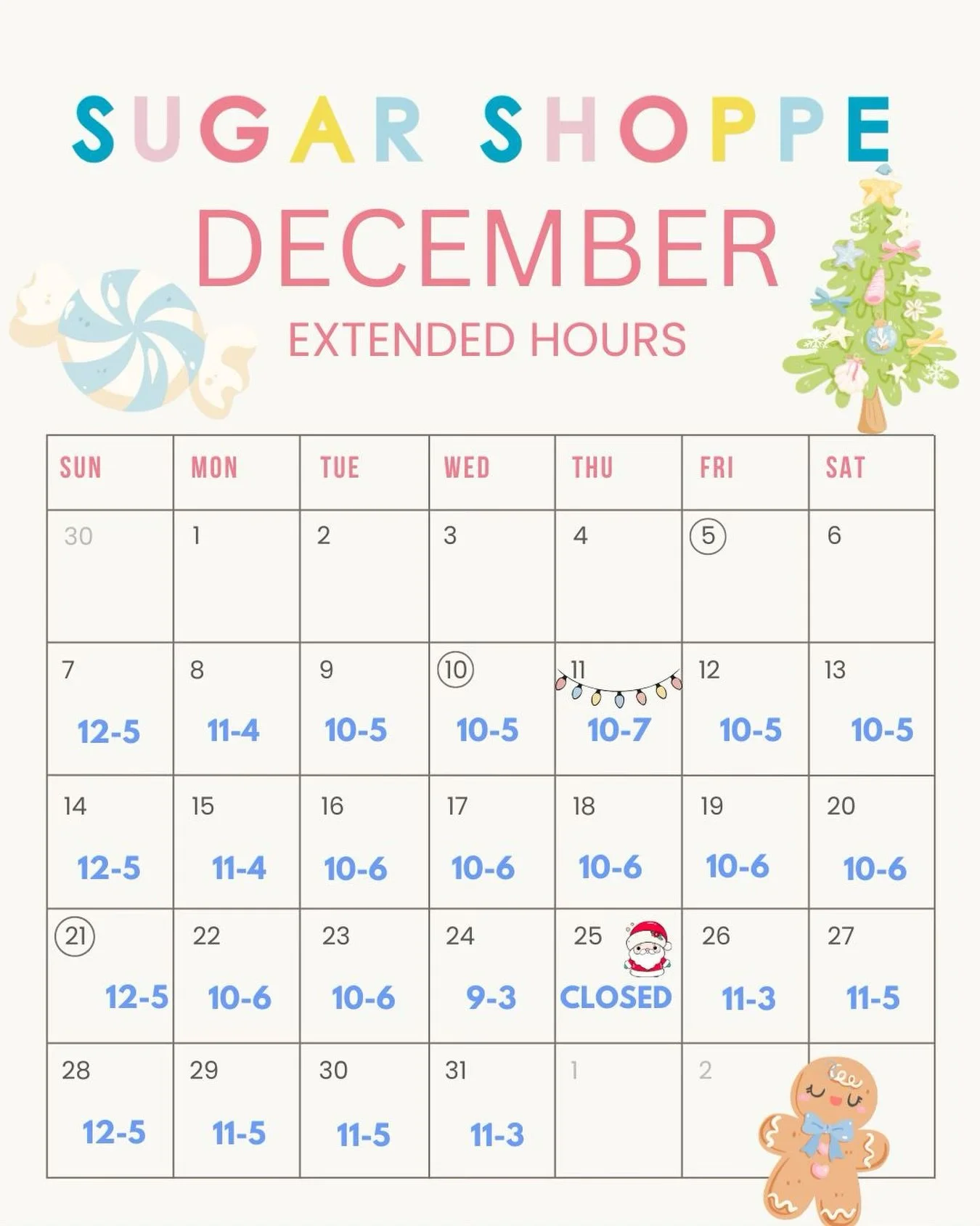 Updated and extended hours for holiday shopping! If you&rsquo;re in a sticky spot with gifting, we&rsquo;re here with a sweet solution! 🎁💝🍭

#severnapark #shoplocal #christmasgifts #christmasgiftideas #candygirls