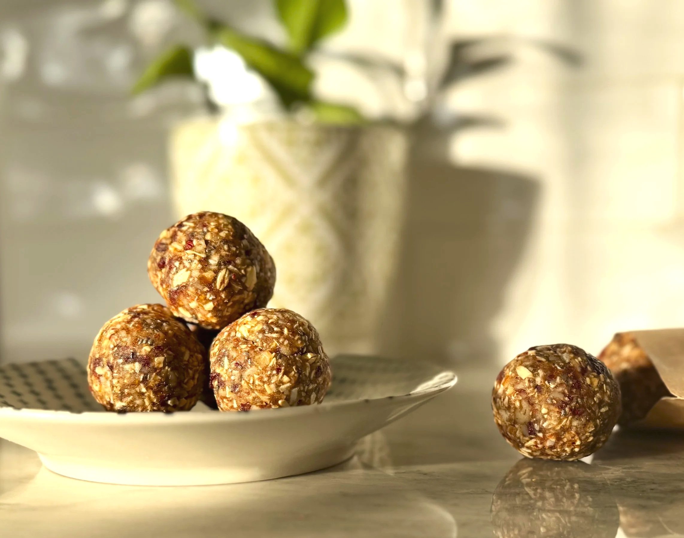 Cranberry Orange Energy Balls