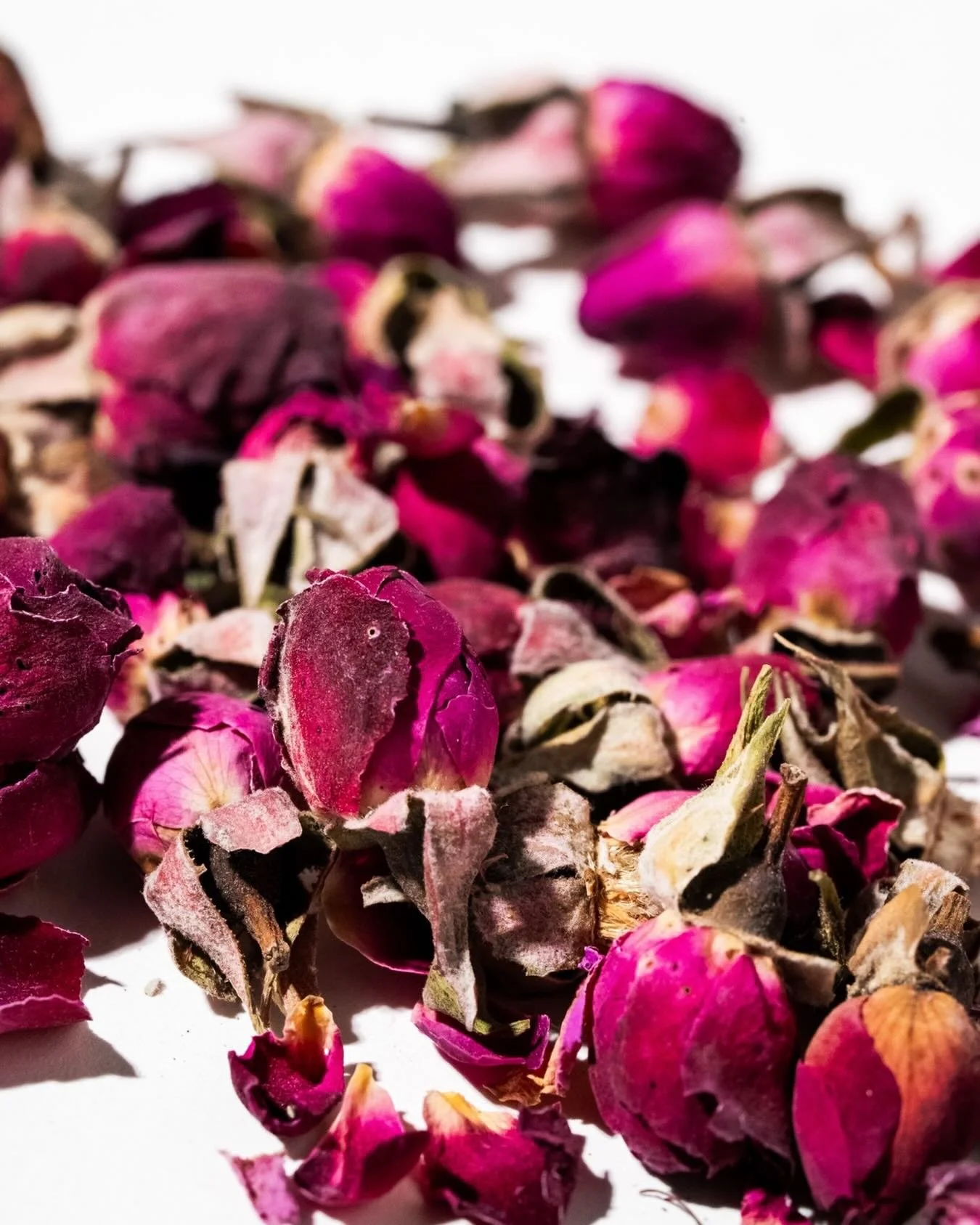 Rosenknospen sind nicht nur dekorativ im Wasserglas oder auf Desserts, sie geben schwarzem Tee ein weiches Aroma, als Tee allein duften die herrlich zart und wirken entspannend. Ros&eacute; k&uuml;hlt, unterst&uuml;tzt das Blut, das Nervensystem und 