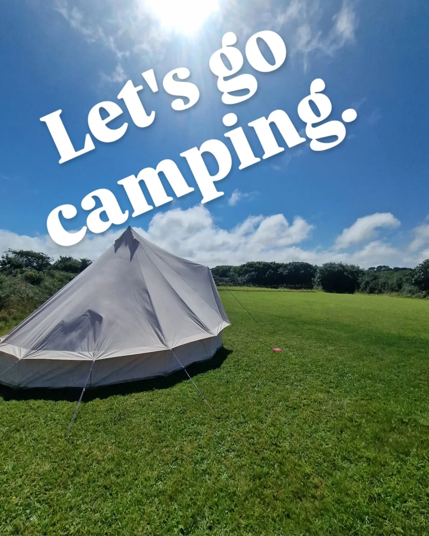 Let's go camping #suncirclemeadows #campinglife #stagnes #perranporth #glamping #glampinglife #cornwall #truro #cornwallcamping #campingcornwall #camp #tent #tentlife #holiday #holidayuk