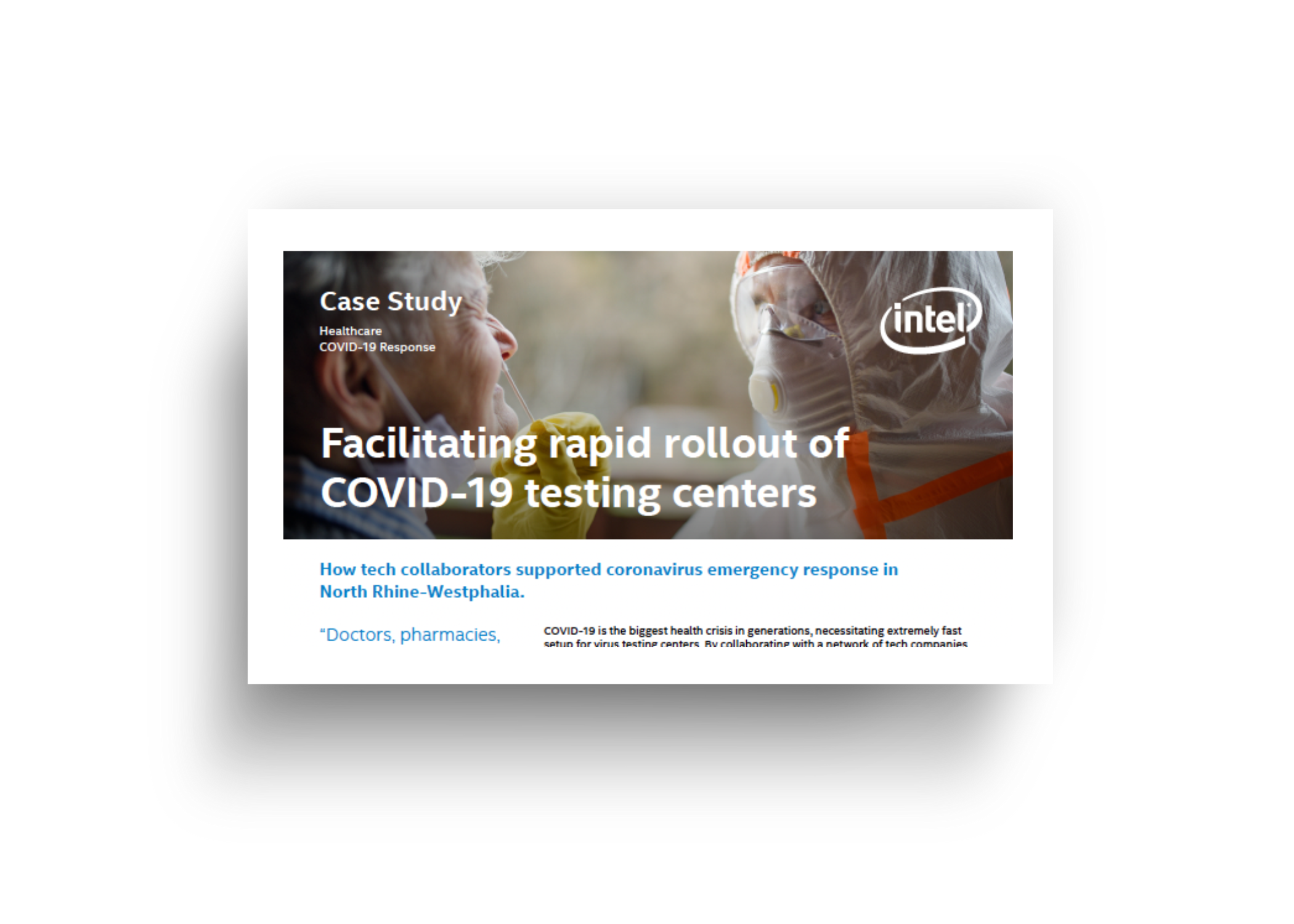 Rapid Rollout of Covid Test Centers for Germany’s North Rhine-Westphalia Region