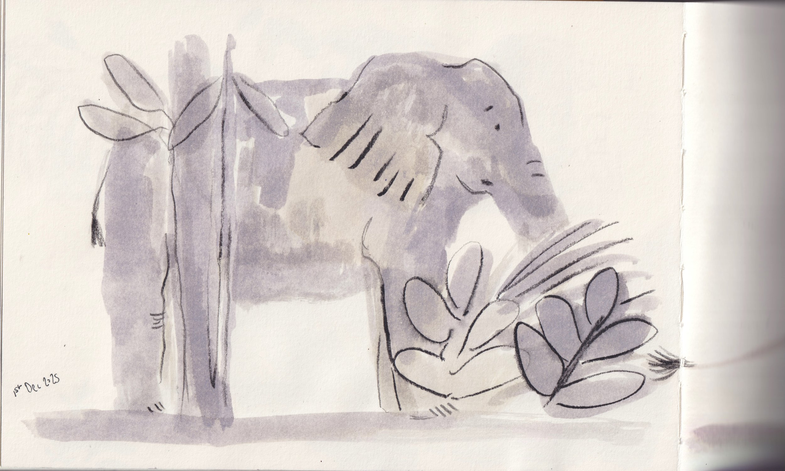 Early sketch of Elephant