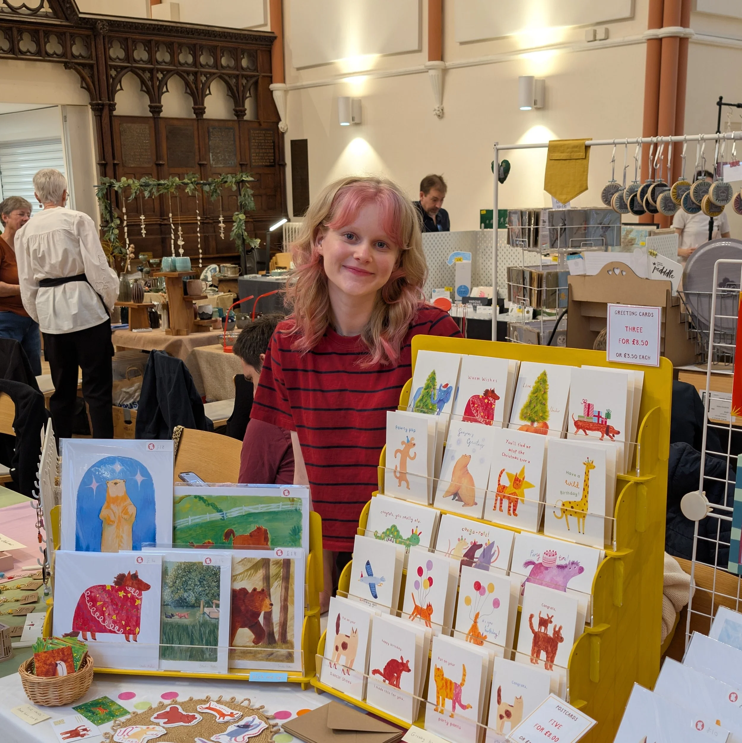 Molly Mayhew at an Art Fair