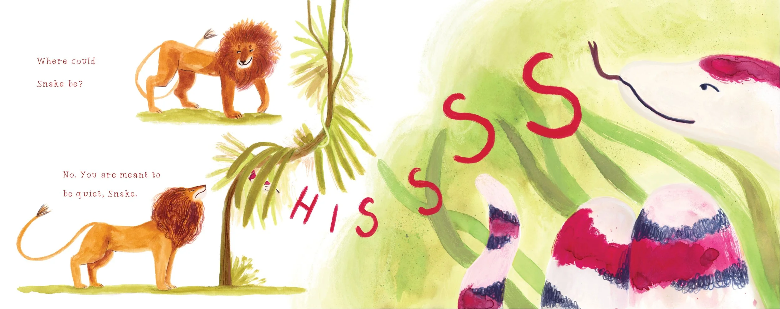 Snake doesn't know how to hide