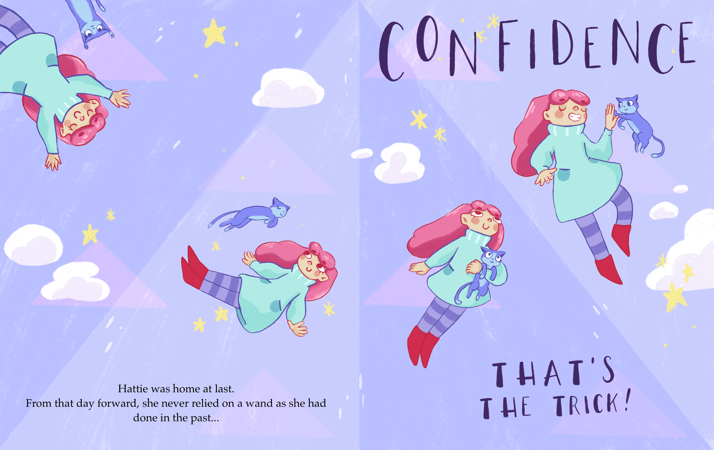 The final spread within 'The Confidence Trick'
