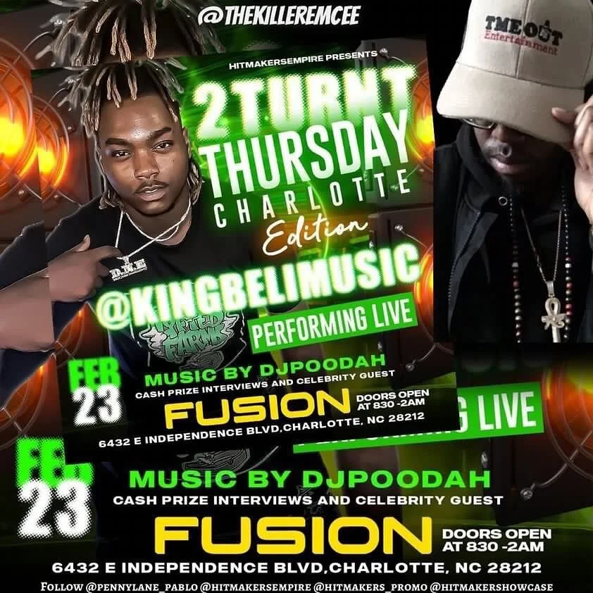 [Repost from @thekilleremcee]
Yo, yo, YO! Peep! I'm gonna rip it up at #Fusion in Charlotte NEXT THURSDAY, the 23rd, 10PM 🎤 Mark that shit on your calendar and come see #TheIllest live and UNCUT! 🔥🔥🔥

Cause I can double up on any riddle with the 