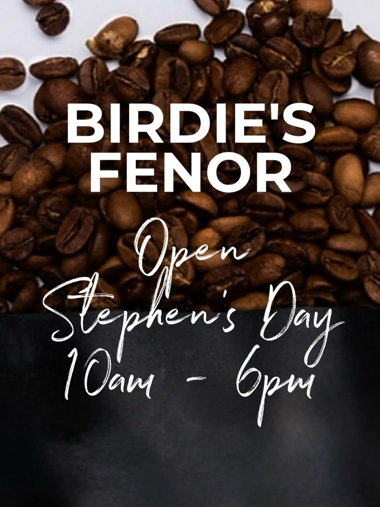 Happy St Stephen&rsquo;s Day 😊🤍

Hope Santa was good to you all! Open today 10am - 6pm for coffee, sandwiches and relaxed catch-ups✨

📍 Birdie&rsquo;s, Fenor, Co. Waterford &middot; X91 E63F
⏰ Extended holiday hours &middot; 10am&ndash;6pm

#stste