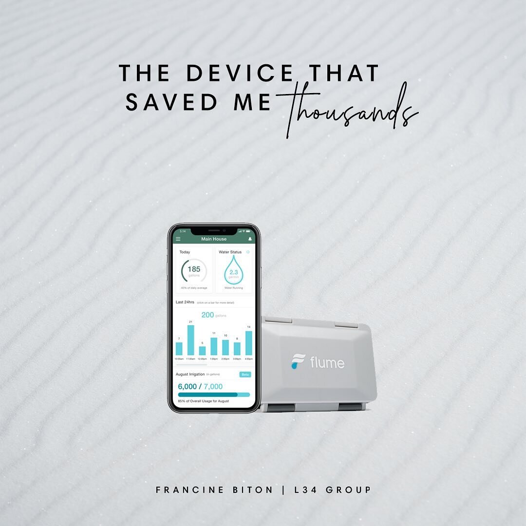 This little device saved me thousands of dollars in damages and utility costs!

@flumewater is a smart device that helps homeowners monitor water consumption through a smartphone app, enabling early detection of leaks to prevent costly damages and co