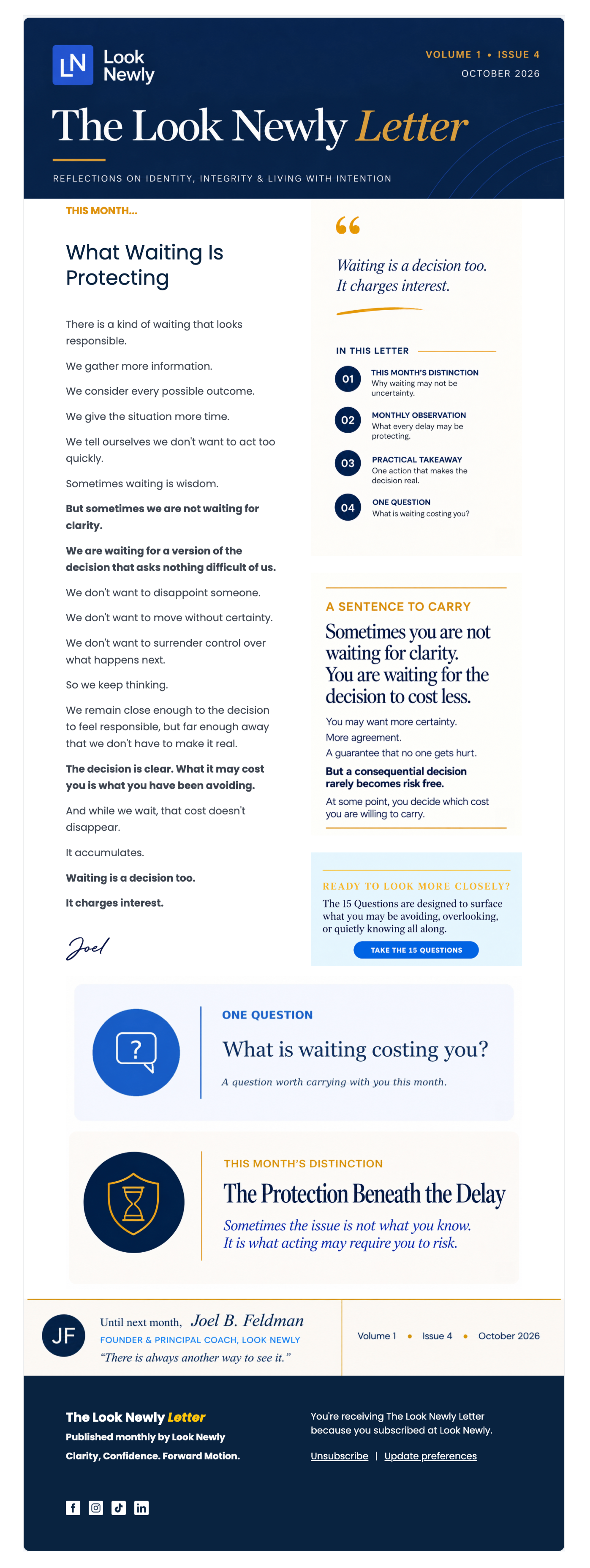 What Waiting Is Protecting