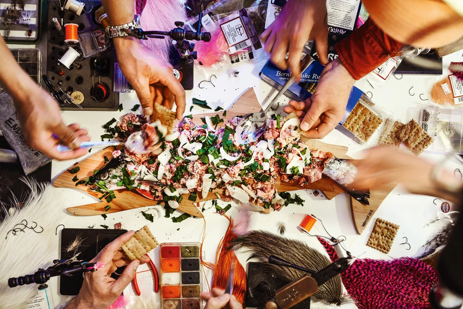 Bornholmsk salat på rå havørred