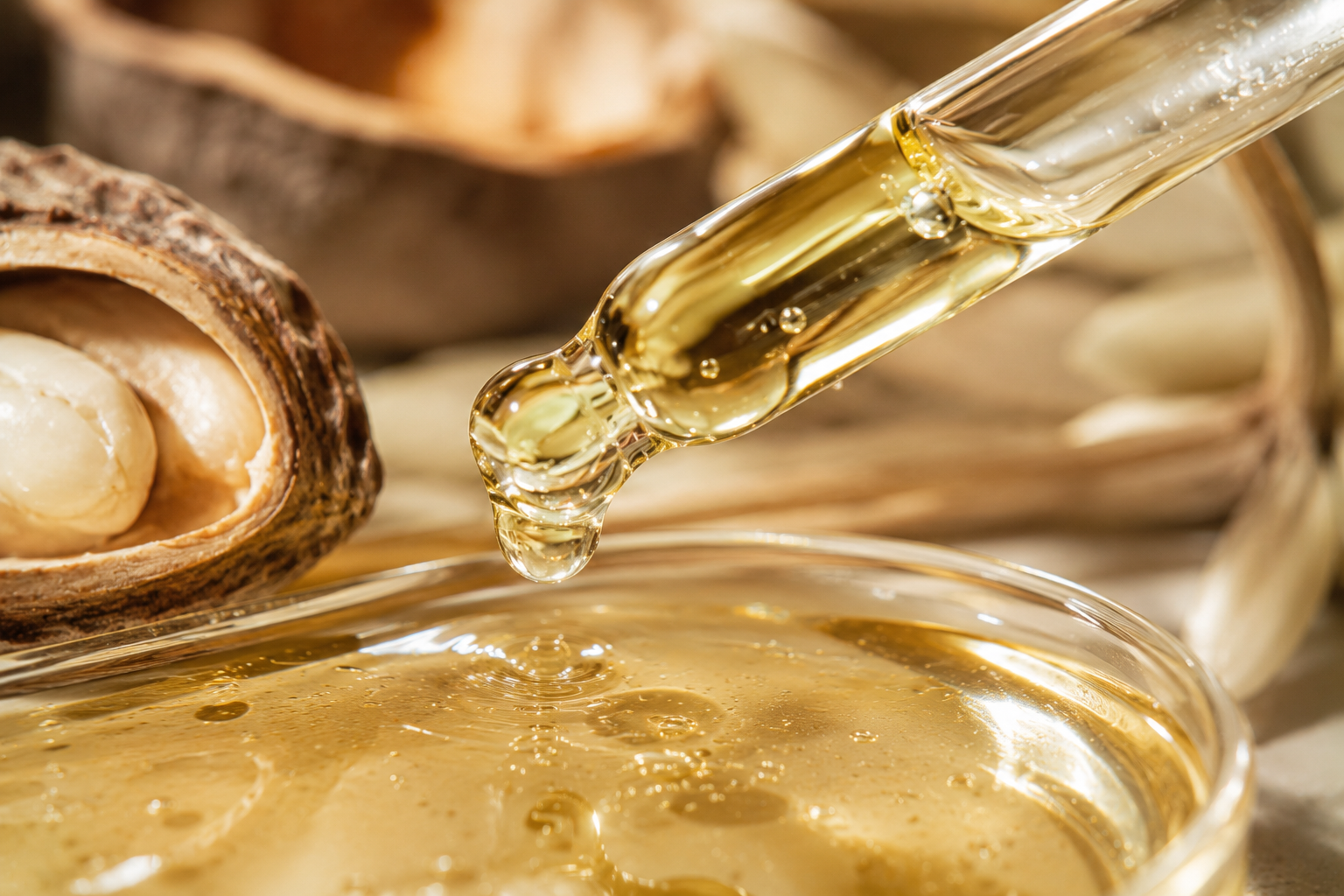 BAOBAB OIL
Rich in essential fatty acids, vitamins, and antioxidants, Baobab Oil deeply nourishes the skin, improves elasticity, and restores softness while protecting against moisture loss.