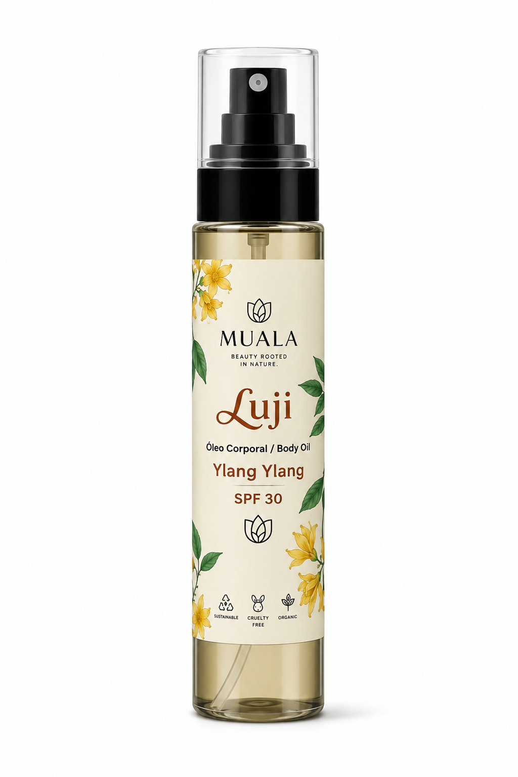 Luji: Body Oil with Ylang Ylang SPF 30