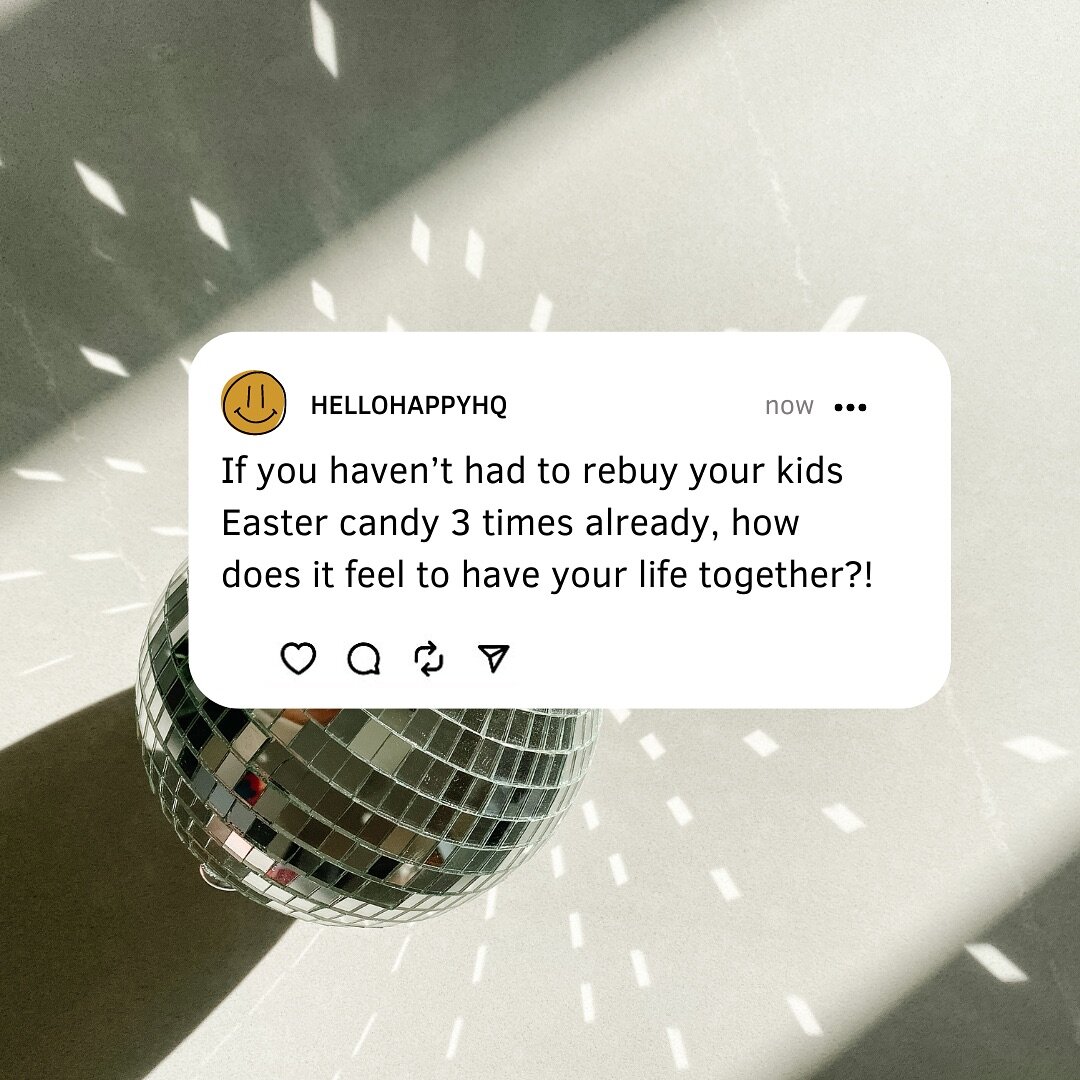 asking for a friend&hellip;
🐰🥚🐣