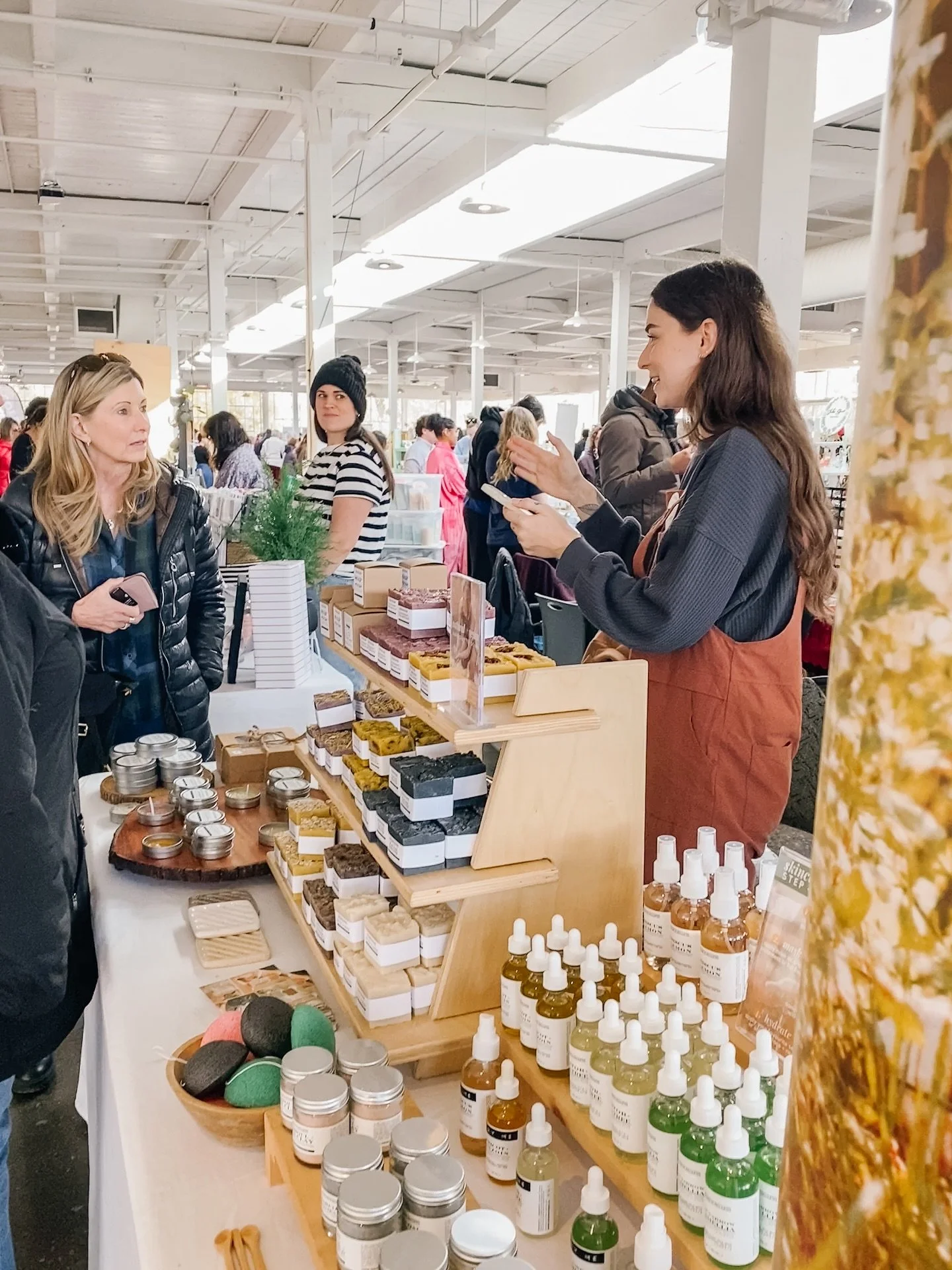 our makers are not only insanely talented creators but incredibly knowledgeable about their craft. we highly encourage you to take the time to ask questions and engage with the vendors you meet at our shows!