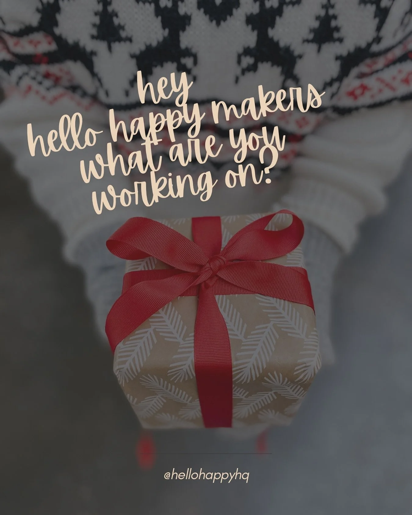 as we catapult into the busiest season we want to know what you&rsquo;re up to, what you&rsquo;re excited about, how you&rsquo;re coping 🫣!
So this is prompt one - what are you working on right now? We are currently, among other things, working on t