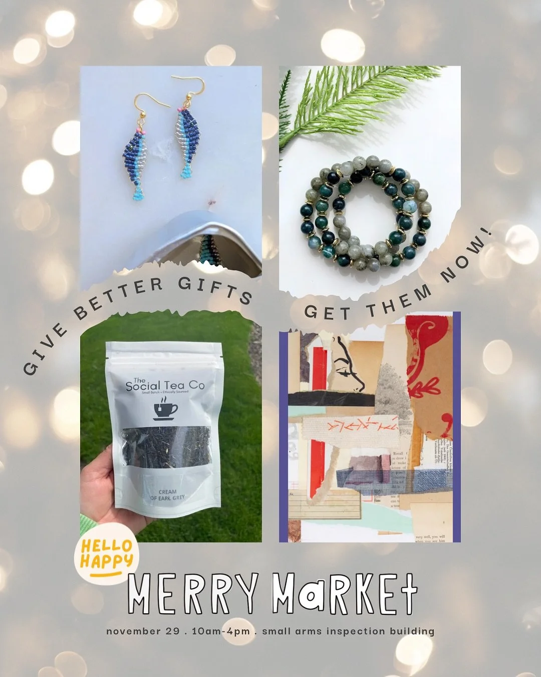 ✨meet the makers✨

Tis the season for makers, markets, and meaningful gifts. Find it all at MERRY MARKET!

be sure to check out&hellip;
@teoheimthings 
@tsp_wellnessco 
@thesocialteaco 
@studiobeulahart 

🎄Merry Market
🗓️November 29 &bull; 10 AM - 