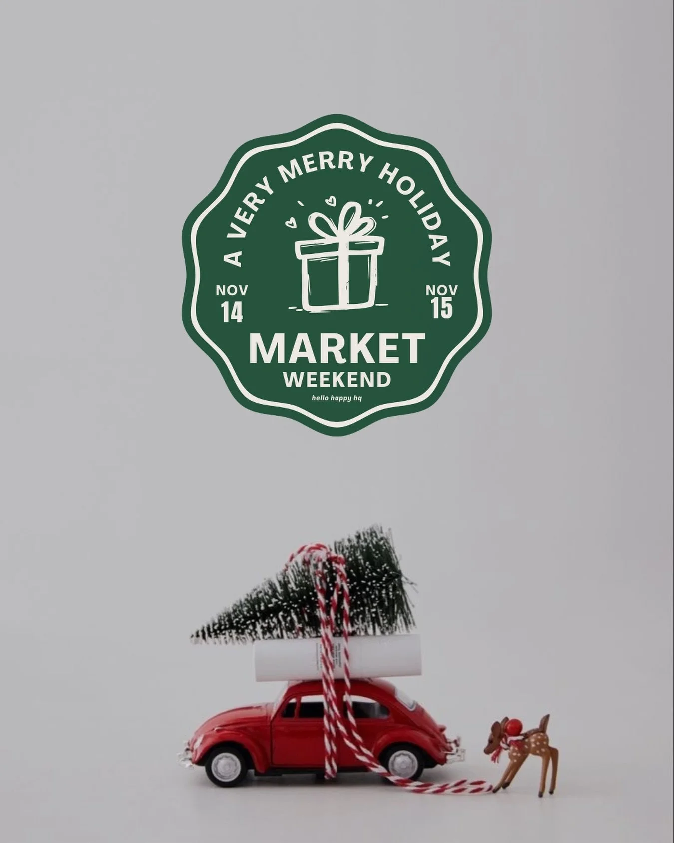 🎄 Save the weekend! 🎄

A very merry holiday market weekend is coming atcha featuring two markets in two locations over one magical weekend! Tag some of your fave makers who you&rsquo;d love to see join us!

✨Applications launching THIS WEEK!✨

Merr
