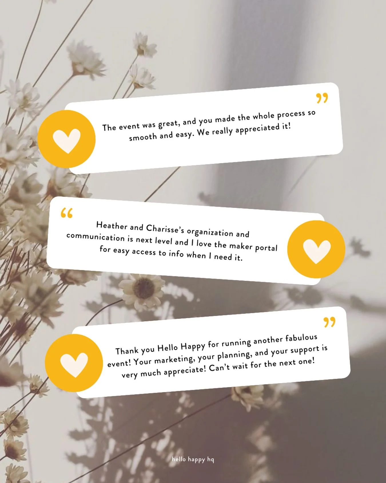 making us blush ☺️ 

To say we love our hello happy fam is an understatement! Forever grateful to work with the loveliest and most talented bunch of humans around! 💛