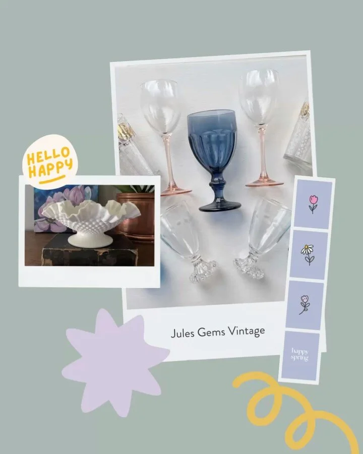 🌷meet the curator🌷
A booth filled with unique, vintage finds waiting to be discovered, say hello to @julesgemsvintage 

🌷Happy Spring🌷
Sunday, May 3
11:00 AM - 4:00 PM
Shawn &amp; Ed Brewing Co
65 Hatt St, Dundas On
no admission, free parking, ki