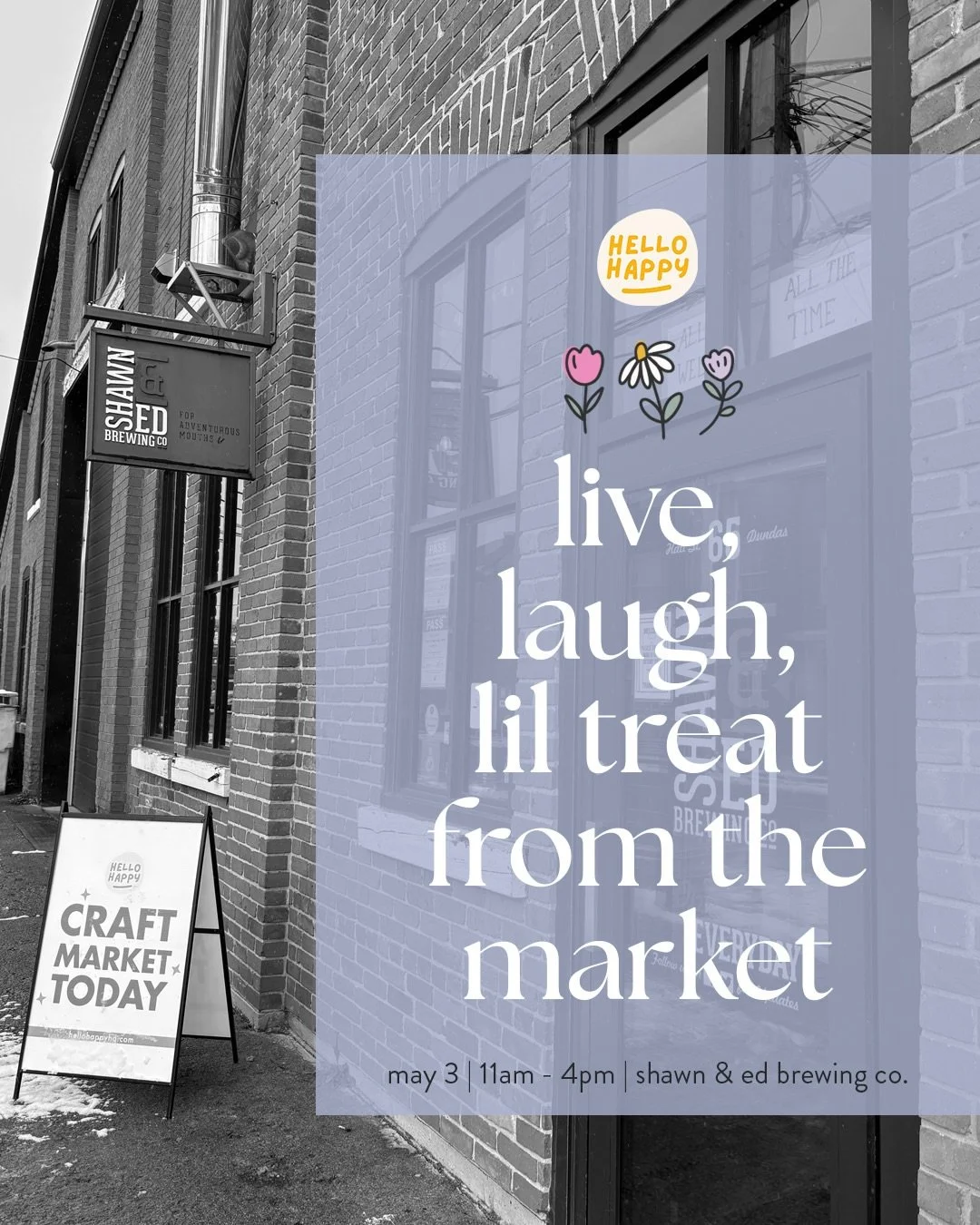 🌷TODAY🌷TODAY🌷TODAY🌷

Happy Spring market is TODAY!
Stop on by @lagershed from 11-4 today to sip, shop and socialize, we can&rsquo;t wait to see you! 💛