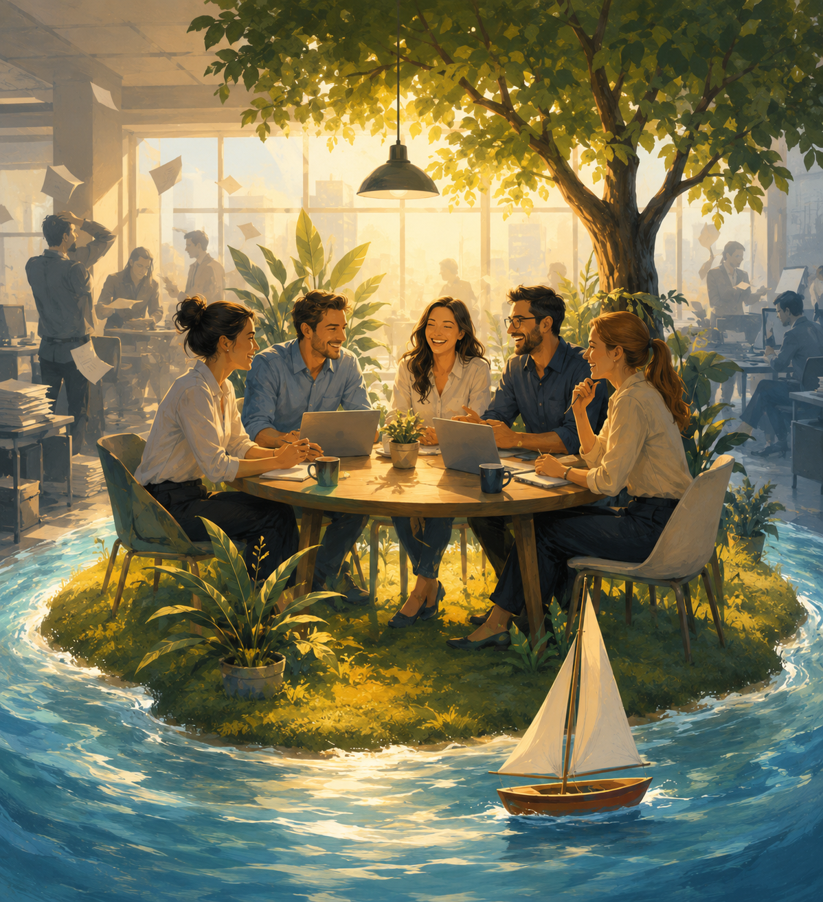Eravamo l'isola felice dell'azienda.