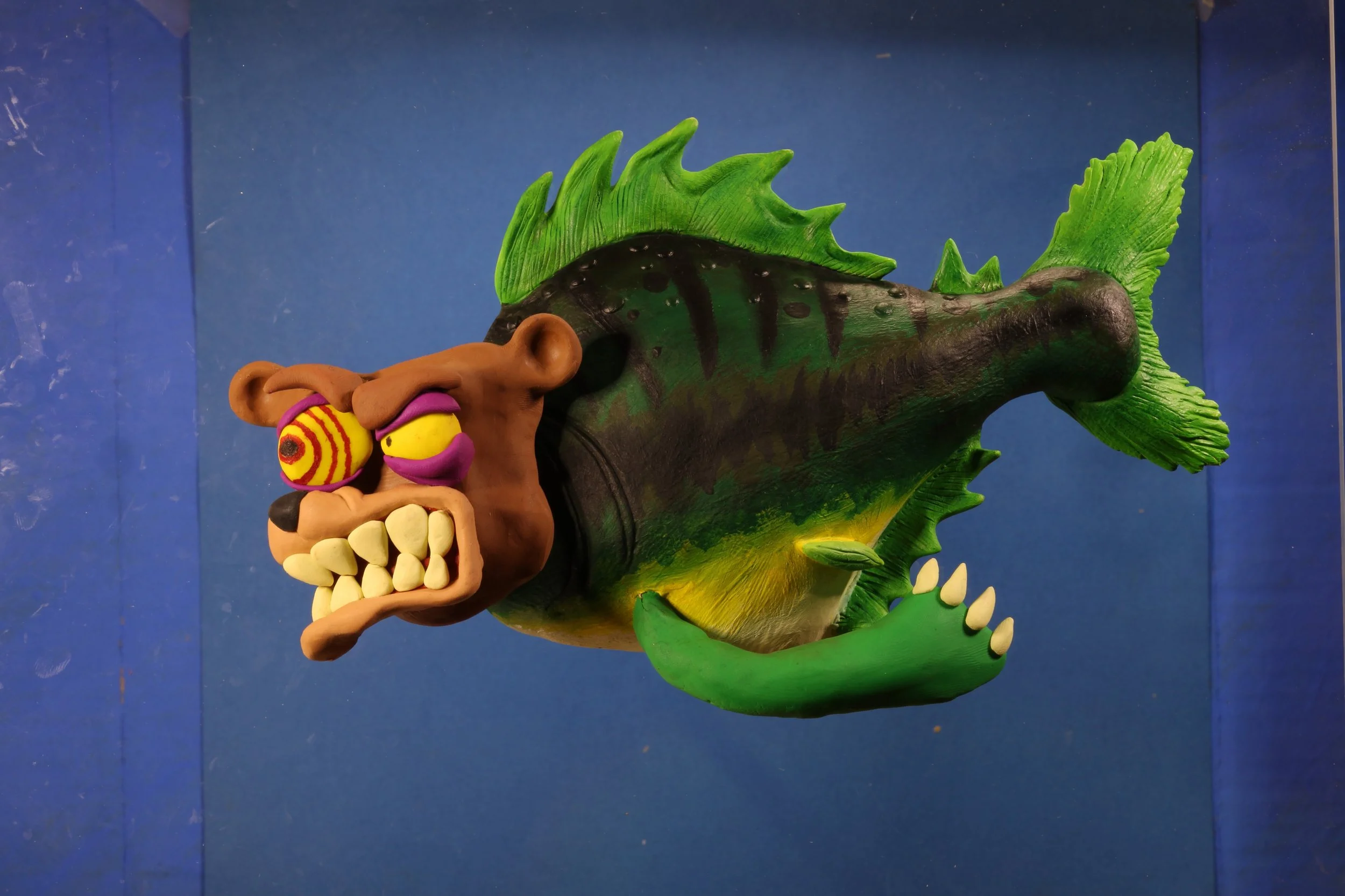Sea Bear Puppet (Super Sculpey, Van Aken Plastalina)