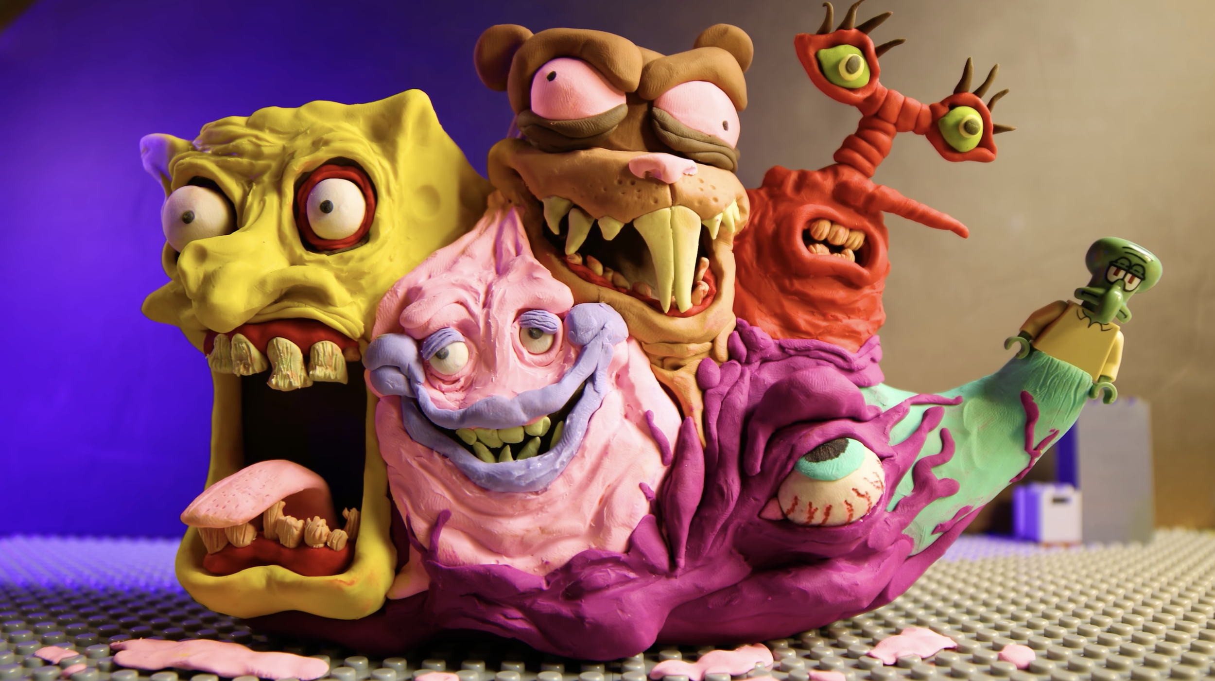 SquidBob Tentaclepants Monster (Van Aken Plastalina)