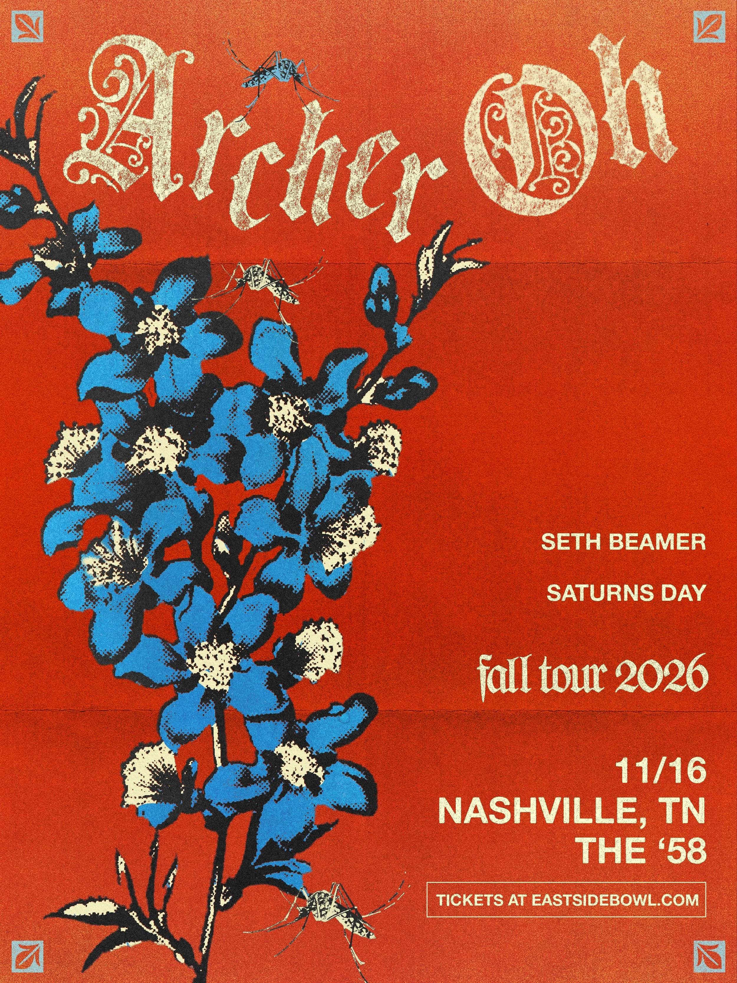 NASHVILLE, WE&rsquo;RE NOT DONE WITH YOU YET

Next month, 11/16, catch us at @eastsidebowlvenue 
@archer.oh 
@sethbeamermusic 
@saturnsdaymusic 

Links in all the bios.
Let&rsquo;s fuggin go, dudes