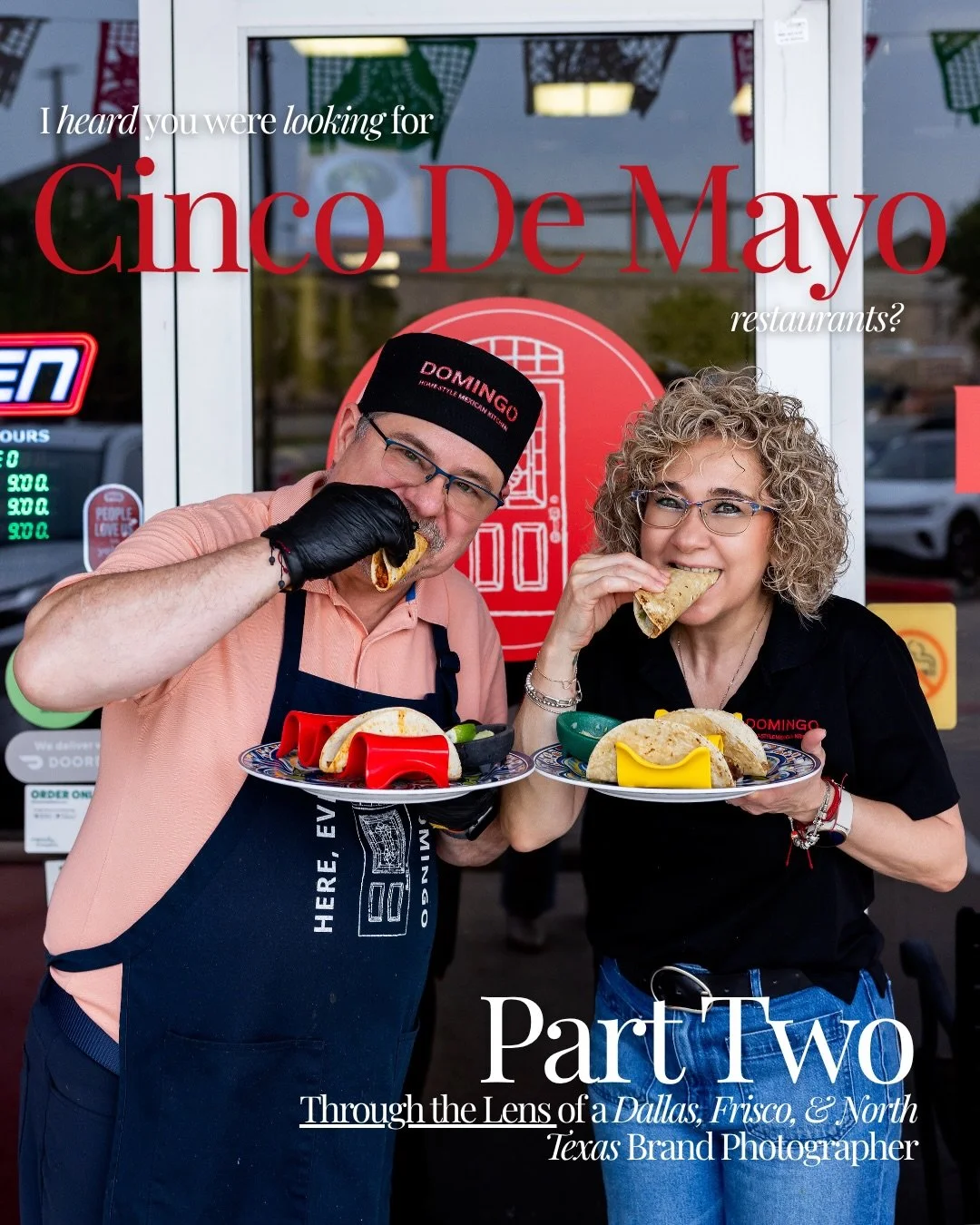 POV: You&rsquo;re looking for Cinco de Mayo plans in North Texas&hellip;through the Lens of a Brand Photographer📸
Part 2 @domingo.kitchen 

📍800 W Eldorado Pkwy Ste 126, Little Elm, TX 75068

@domingo.kitchen was built from Gina and Antonio&rsquo;s