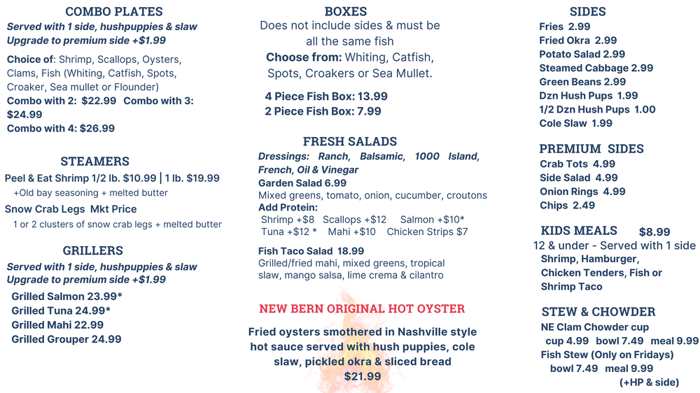 The Restaurant — Front Street Fish Co.