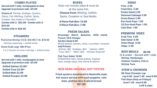 The Restaurant — Front Street Fish Co.