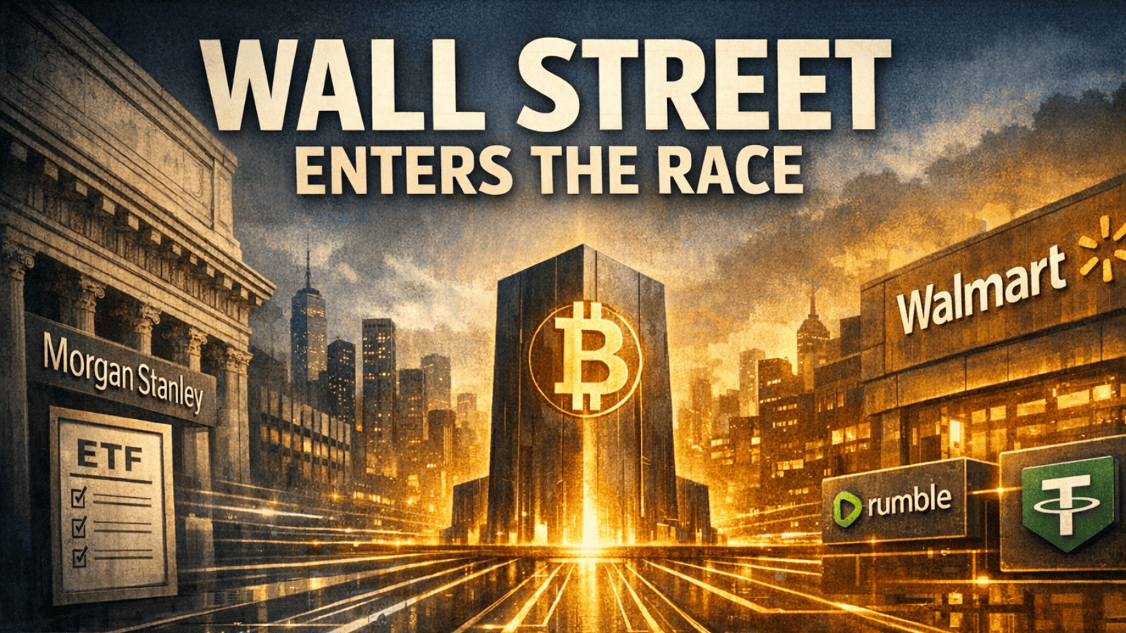 Why Morgan Stanley, Walmart, Rumble &amp; Silicon Valley Are Betting BIG on Bitcoin
