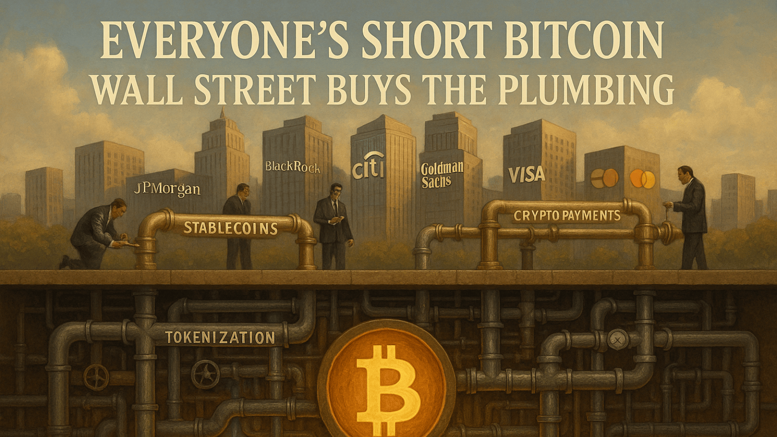 Everyone’s Short Bitcoin — Wall Street Is Buying the Plumbing