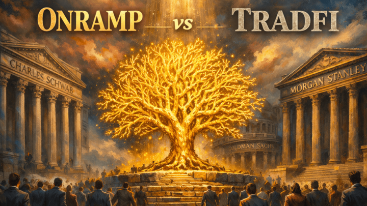 Onramp Finance, Schwab, Morgan Stanley — Who Wins?